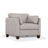 ACME Matias Dusty White Top Grain Leather Chair Model 55017