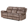ACME Zubaida Two Tone Chocolate Velvet Motion Sofa & Console with USB Port Model 55020