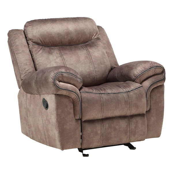 ACME Zubaida Two Tone Chocolate Velvet Motion Glider Recliner Model 55022