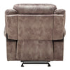 ACME Zubaida Two Tone Chocolate Velvet Motion Glider Recliner Model 55022