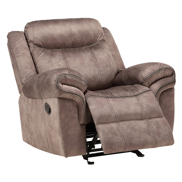 ACME Zubaida Two Tone Chocolate Velvet Motion Glider Recliner Model 55022