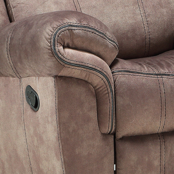 ACME Zubaida Two Tone Chocolate Velvet Motion Glider Recliner Model 55022