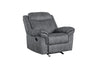 ACME Zubaida Two Tone Gray Velvet Motion Glider Recliner Model 55027