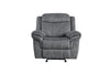 ACME Zubaida Two Tone Gray Velvet Motion Glider Recliner Model 55027