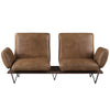 ACME Narech Nutmeg Top Grain Leather Sofa with Swivel Model 55065