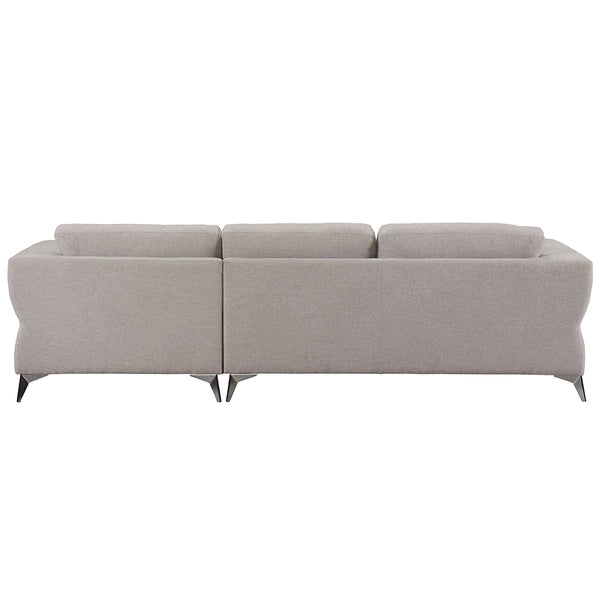 ACME Josiah Sand Fabric Sectional Sofa Model 55095