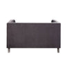 ACME Hegio Gray Velvet Loveseat with 2 Pillows Model 55266