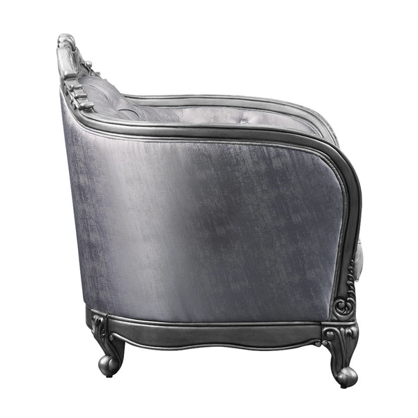 ACME Ariadne Fabric & Platinum Sofa with 5 Pillows Model 55345