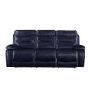 ACME Aashi Navy LeatherGel Match Motion Sofa Model 55370