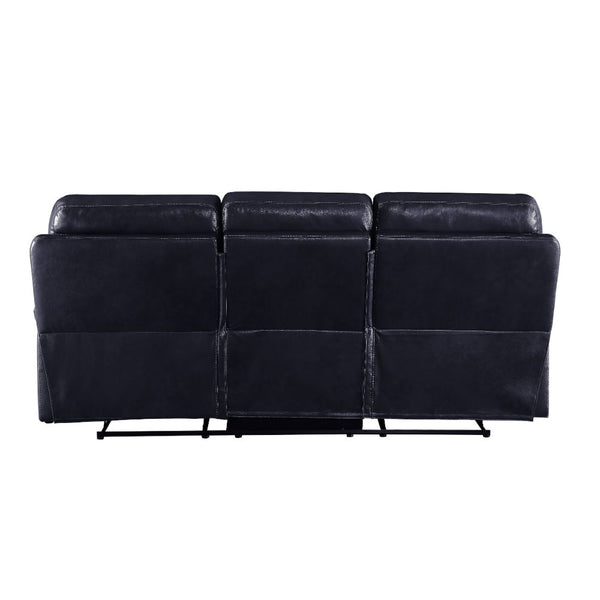 ACME Aashi Navy LeatherGel Match Motion Sofa Model 55370