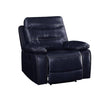 ACME Aashi Navy LeatherGel Match Motion Recliner Model 55372