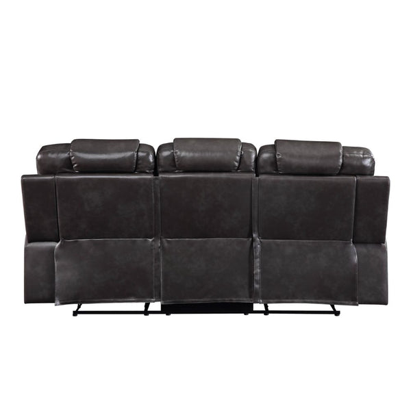 ACME Braylon Magnetite Synthetic Leather Motion Sofa Model 55410