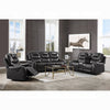 ACME Braylon Magnetite Synthetic Leather Motion Loveseat with Console Model 55411