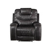 ACME Braylon Magnetite Synthetic Leather Motion Recliner Model 55412