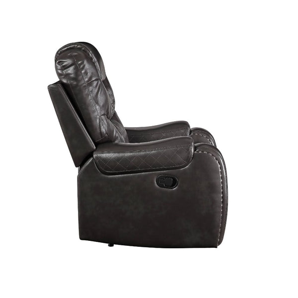 ACME Braylon Magnetite Synthetic Leather Motion Recliner Model 55412