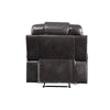 ACME Braylon Magnetite Synthetic Leather Motion Recliner Model 55412