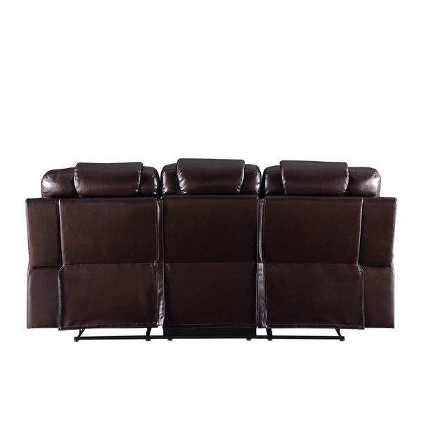 ACME Braylon Brown Synthetic Leather Motion Sofa Model 55415