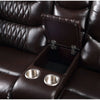 ACME Braylon Brown Synthetic Leather Motion Sofa Model 55415