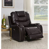 ACME Braylon Brown Synthetic Leather Power Motion Recliner Model 55418