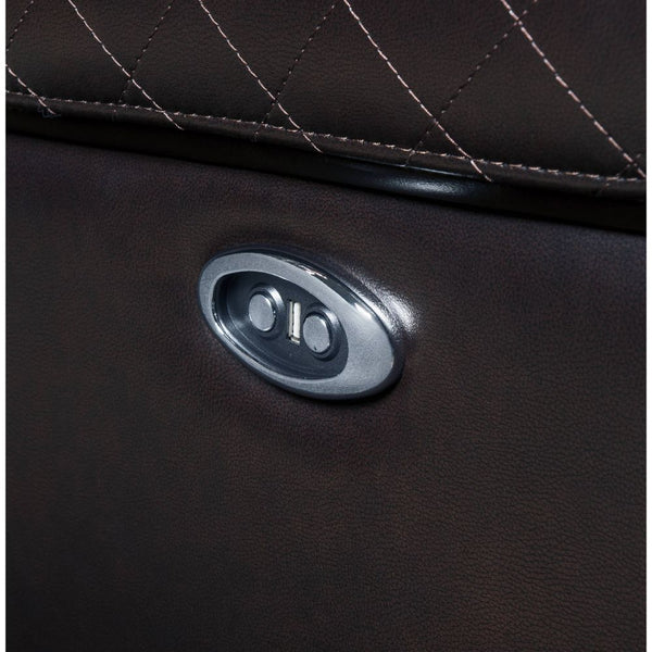 ACME Braylon Brown Synthetic Leather Power Motion Recliner Model 55418