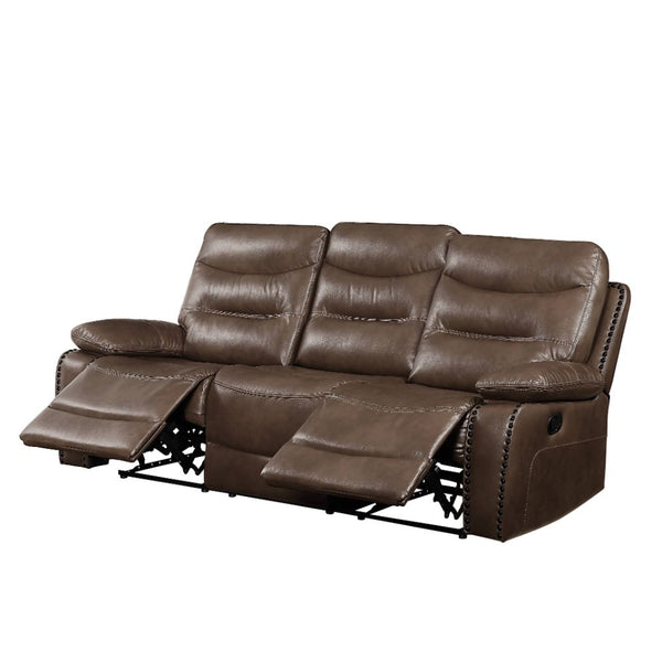ACME Aashi Brown LeatherGel Match Motion Sofa Model 55420