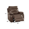 ACME Aashi Brown LeatherGel Match Power Motion Recliner Model 55423