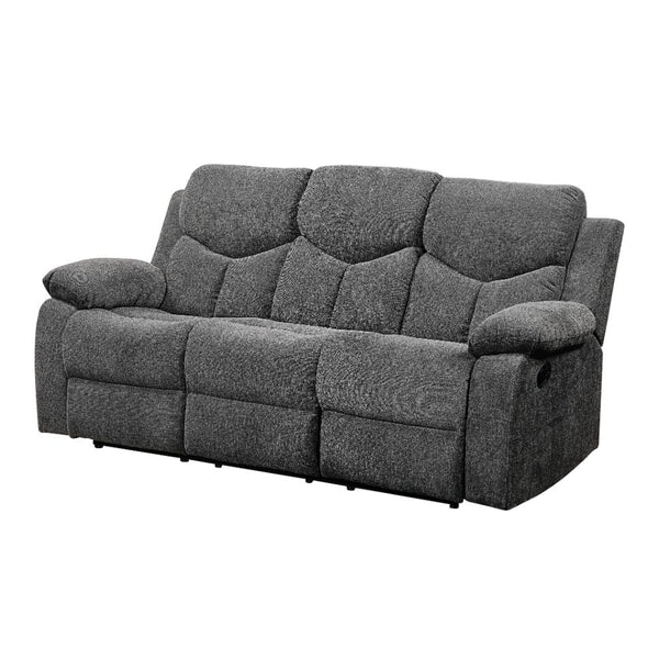 ACME Kalen Gray Chenille Motion Sofa Model 55440