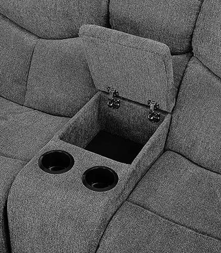 ACME Kalen Gray Chenille Motion Sofa Model 55440