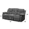ACME Kalen Gray Chenille Motion Sofa Model 55440