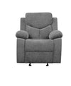 ACME Kalen Gray Chenille Motion Glider Recliner Model 55442