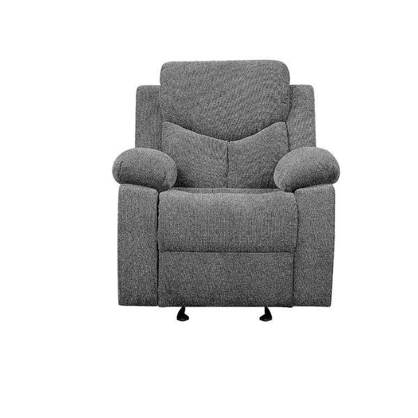 ACME Kalen Gray Chenille Motion Glider Recliner Model 55442