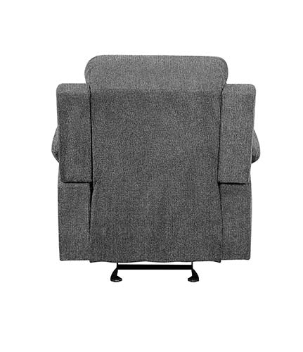 ACME Kalen Gray Chenille Motion Glider Recliner Model 55442