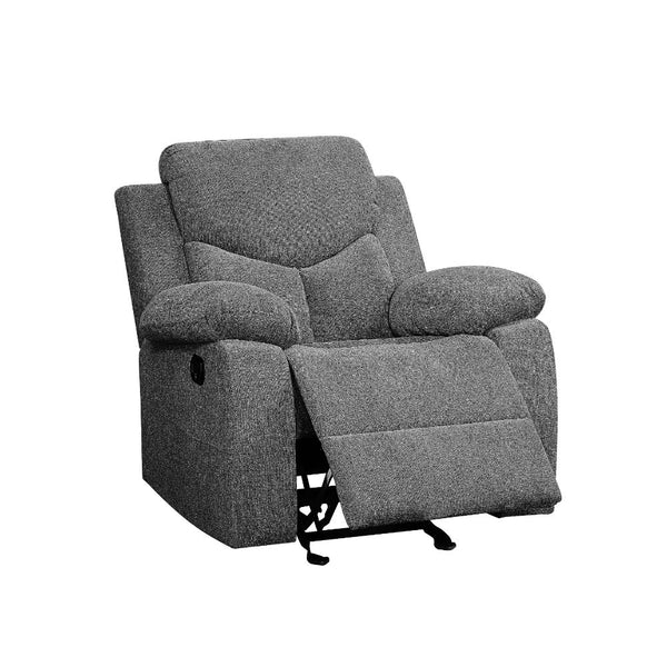 ACME Kalen Gray Chenille Motion Glider Recliner Model 55442