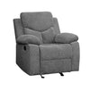 ACME Kalen Gray Chenille Motion Glider Recliner Model 55442