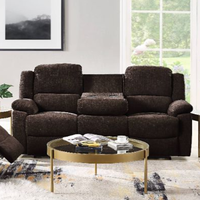 ACME Madden Brown Chenille Motion Sofa Model 55445