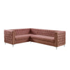 ACME Rhett Coral Velvet Sectional Sofa Model 55505