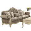 ACME Ragenardus Gray Fabric & Antique White Sofa with 5 Pillows Model 56020