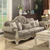 ACME Ragenardus Gray Fabric & Antique White Sofa with 5 Pillows Model 56020