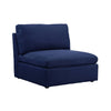 ACME Crosby Blue Fabric Modular Armless Chair Model 56035