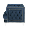 ACME Ansario Blue Velvet Chair Model 56457
