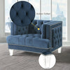 ACME Ansario Blue Velvet Chair Model 56457