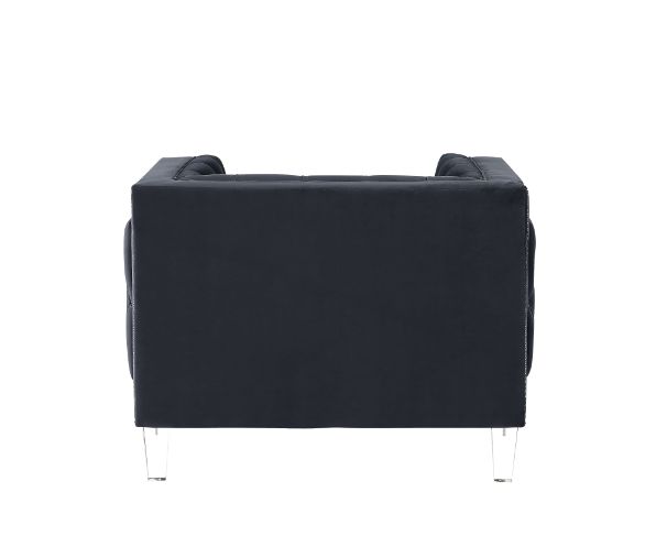 ACME Ansario Charcoal Velvet Chair Model 56462