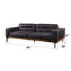 ACME Silchester Antique Ebony Top Grain Leather Sofa Model 56505