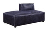 ACME Birdie Vintage Blue Top Grain Leather Modular Chaise Model 56598