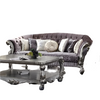 ACME Versailles Velvet & Antique Platinum Sofa with 7 Pillows Model 56825