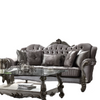 ACME Versailles Velvet & Antique Platinum Sofa with 5 Pillows Model 56840
