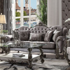 ACME Versailles Velvet & Antique Platinum Sofa with 5 Pillows Model 56840