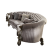 ACME Versailles Velvet & Antique Platinum Sofa with 5 Pillows Model 56845