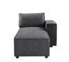 ACME Silvester Gray Fabric Modular Chaise with 2 Pillows Model 56875