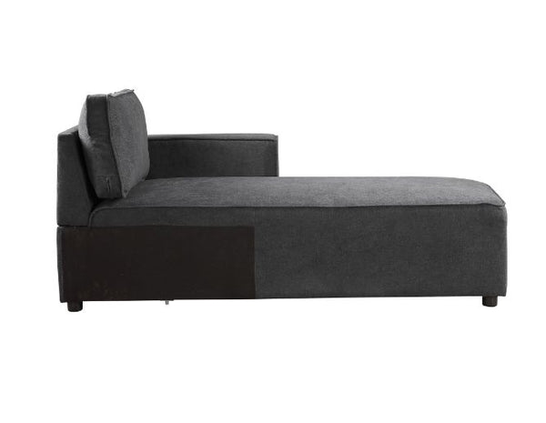 ACME Silvester Gray Fabric Modular Chaise with 2 Pillows Model 56875